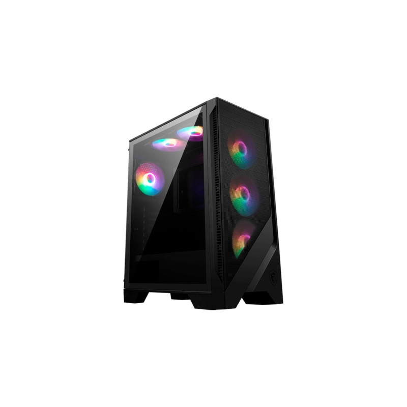 MSI MAG FORGE 120A AIRFLOW , Tower-Gehäuse(schwarz, Tempered Glass)