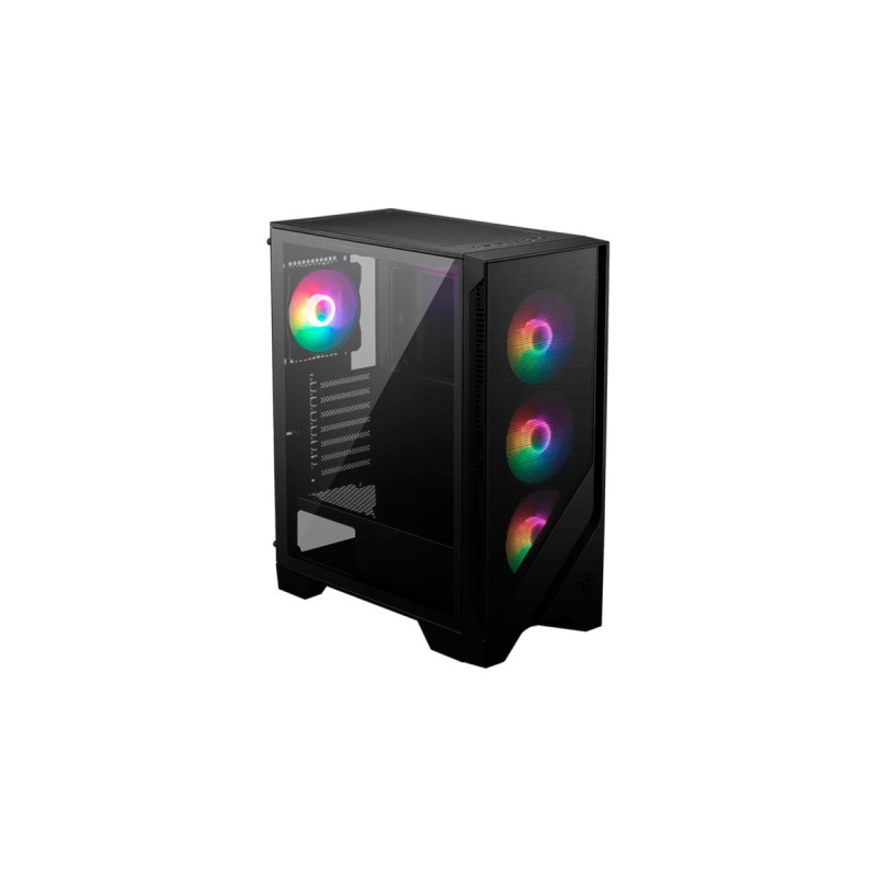 MSI MAG FORGE 120A AIRFLOW , Tower-Gehäuse(schwarz, Tempered Glass)
