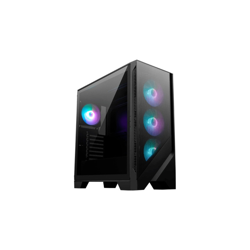 MSI MAG FORGE 320R AIRFLOW, Tower-Gehäuse(schwarz, Tempered Glass)