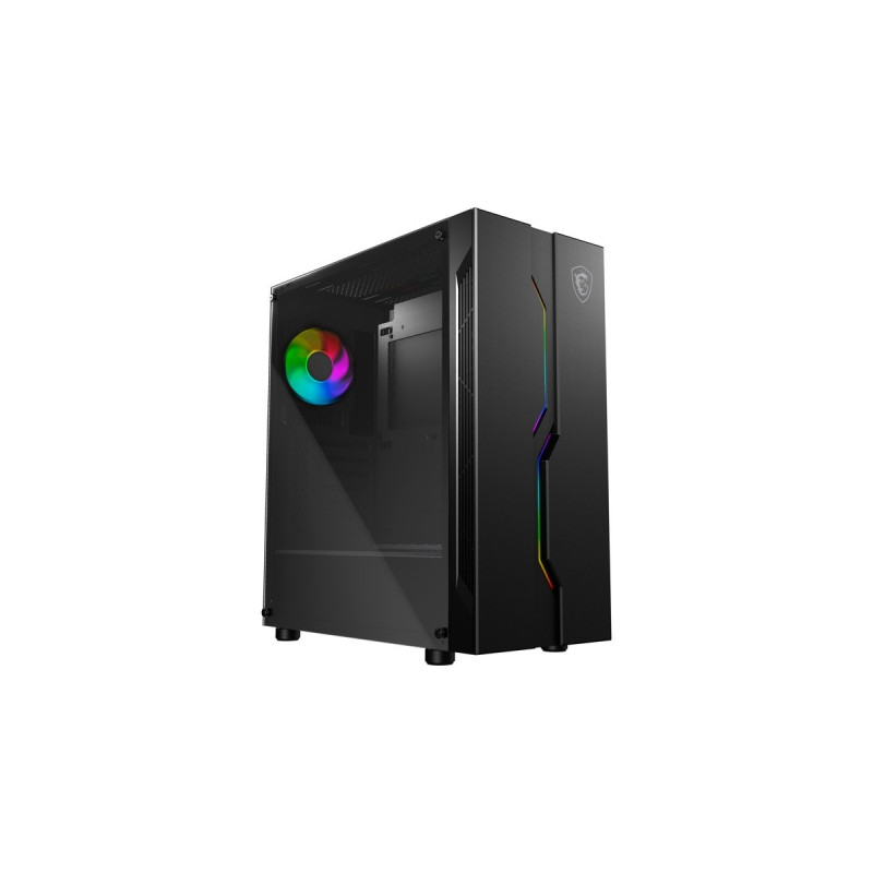 MSI MAG VAMPIRIC 010X, Tower-Gehäuse(schwarz, Seitenteil aus Tempered Glass)