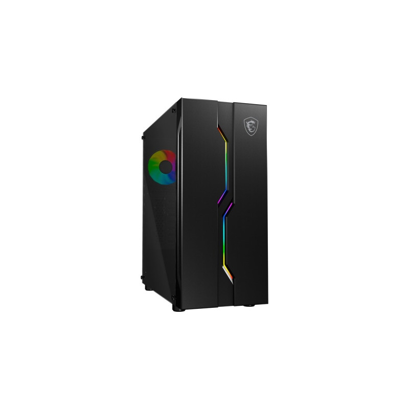 MSI MAG VAMPIRIC 010X, Tower-Gehäuse(schwarz, Seitenteil aus Tempered Glass)