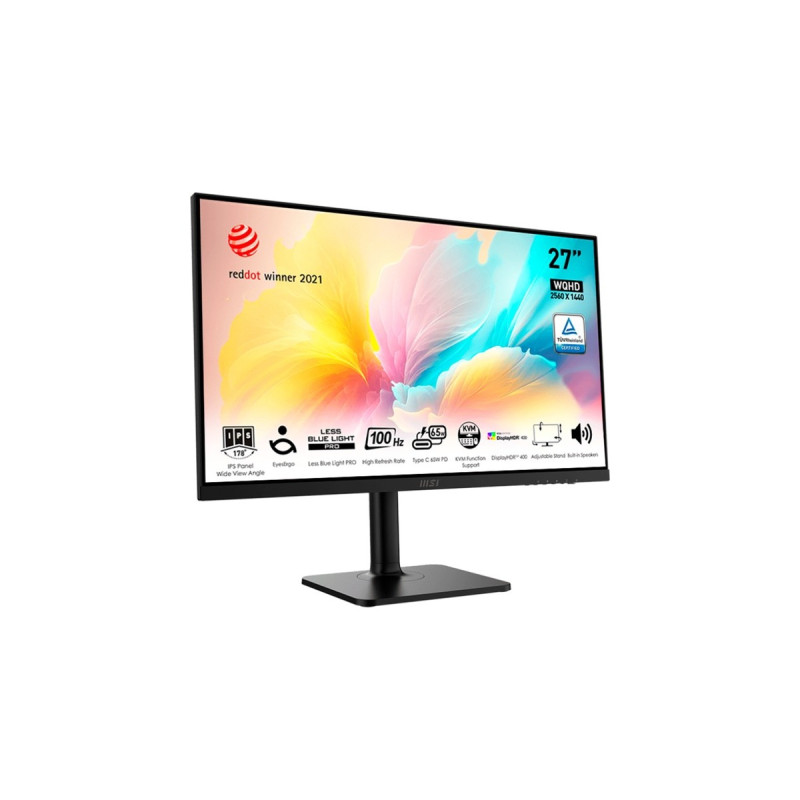 MSI Modern MD272XPDE, LED-Monitor(69 cm (27 Zoll), schwarz, FullHD, IPS, USB-C, HDR, 100Hz Panel)