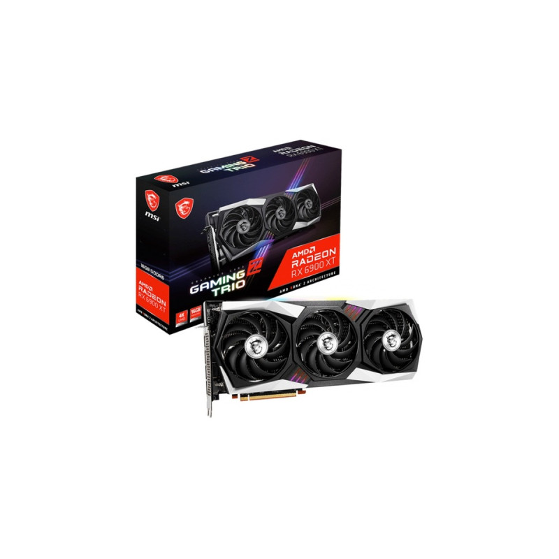 MSI Radeon RX 6900 XT GAMING Z TRIO 16G, Grafikkarte(RDNA 2, GDDR6, 3x DisplayPort, 1x HDMI 2.1, Outlet)