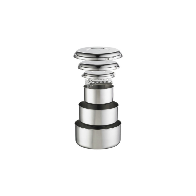 MSR Alpine 4 Topf-Set(edelstahl, 7-teilig)