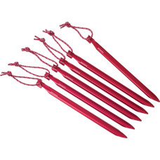 MSR Groundhog Stake Kit, Hering(rot, 6 Stück)