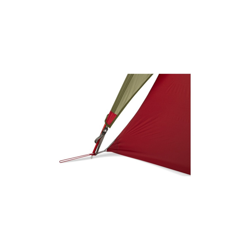 MSR Kuppelzelt FreeLite 2 Green(olivgrün/rot, ultraleichtes Trekkingzelt, Modell 2022)