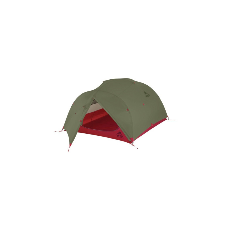 MSR Kuppelzelt Mutha Hubba NX 3 Green(olivgrün/rot)