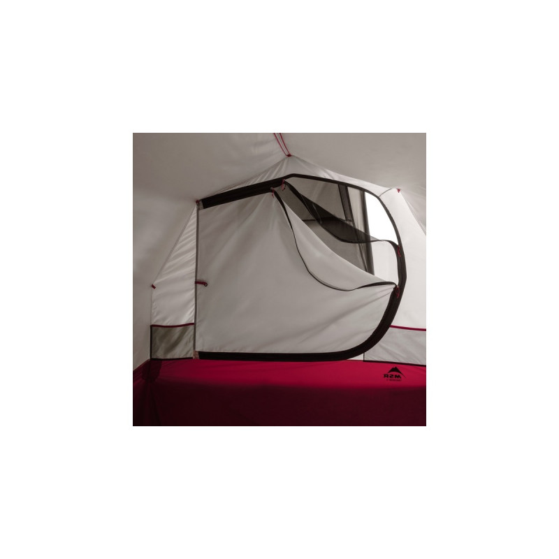 MSR Tunnelzelt Tindheim 2(olivgrün/rot, Modell 2023, mit Vorbau für Gepäck)