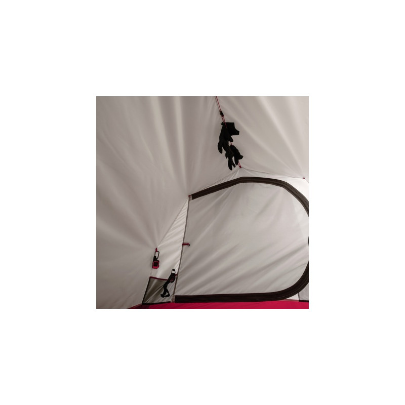 MSR Tunnelzelt Tindheim 3(olivgrün/rot, Modell 2023, mit Vorbau für Gepäck)