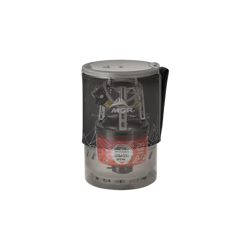 MSR WindBurner Duo Stove System 1,8L, Gaskocher(grau/schwarz, für 2 Personen, 4-teiliges Kochset, Modell 2021)