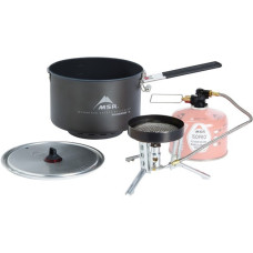 MSR WindBurner Group Stove System 2,5L, Gaskocher(grau, für 2-4 Personen, 3-teiliges Kochset, Modell 2021)