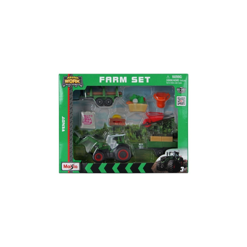 Maisto Mini Work Machines Fendt Farm Play Set , Modellfahrzeug