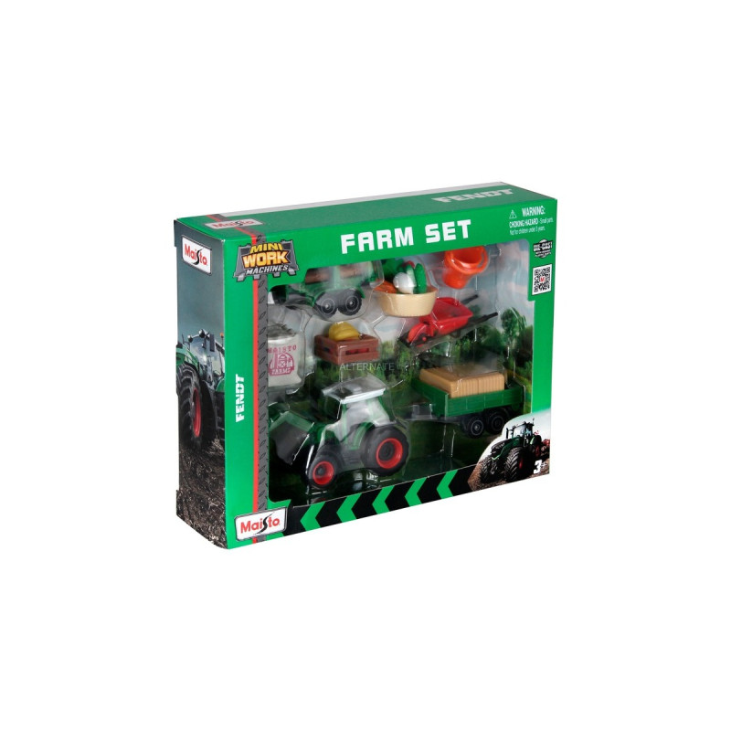 Maisto Mini Work Machines Fendt Farm Play Set , Modellfahrzeug