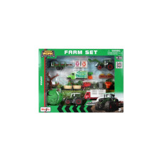 Maisto Mini Work Machines Fendt Super Farm Play-Set, Modellfahrzeug(mit Spielmatte)