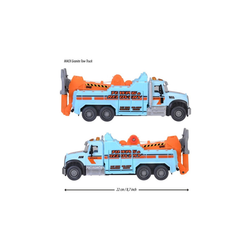 Majorette Mack Granite Abschleppwagen, Spielfahrzeug