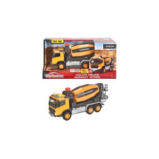 Majorette Volvo Betonmischer, Spielfahrzeug(orange/schwarz, Mit Licht und Sound)