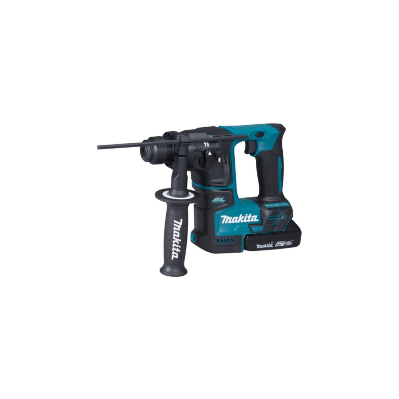Makita Akku-Bohrhammer DHR171RAJ, SDS-plus, 18Volt(blau/schwarz, 2x Li-Ionen-Akku 2,0Ah, im MAKPAC Gr.3)