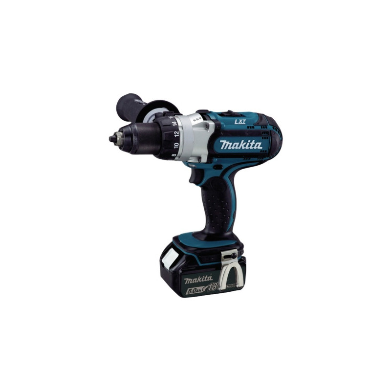 Makita Akku-Bohrschrauber DDF451RTJ, 18Volt(2x Li-Ionen Akku 5,0 Ah, MAKPAC Gr.2)