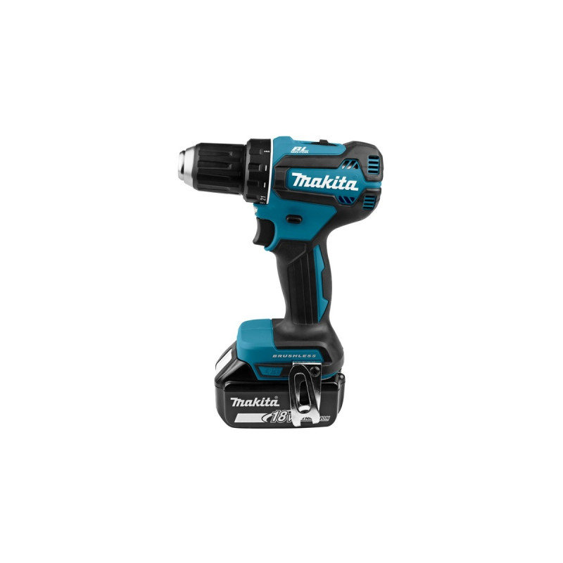 Makita Akku-Bohrschrauber DDF485RFJ, 18Volt(blau/schwarz, 2x Li-Ionen Akku 3,0Ah, MAKPAC Gr. 2)