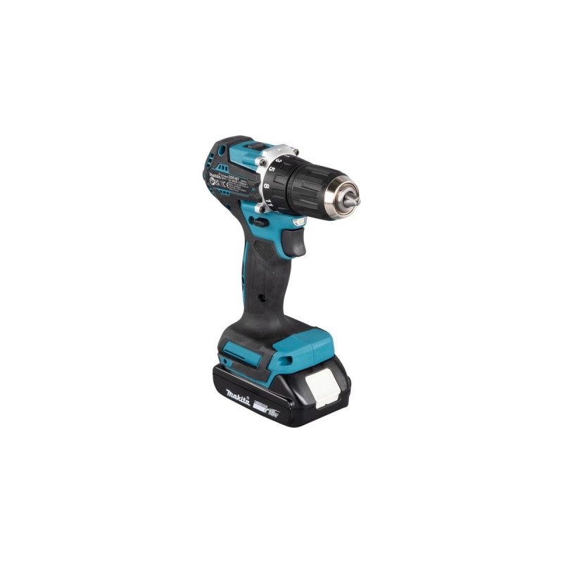 Makita Akku-Bohrschrauber DDF487RAJ, 18Volt(blau/schwarz, 2x Li-Ionen Akku 2,0Ah, MAKPAC)