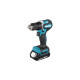 Makita Akku-Bohrschrauber DDF487RAJ, 18Volt(blau/schwarz, 2x Li-Ionen Akku 2,0Ah, MAKPAC)