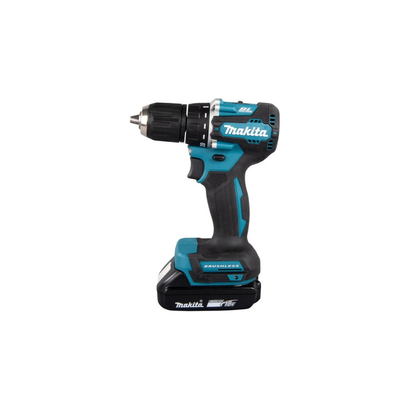 Makita Akku-Bohrschrauber DDF487RAJ, 18Volt(blau/schwarz, 2x Li-Ionen Akku 2,0Ah, MAKPAC)