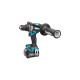 Makita Akku-Bohrschrauber DF001GD201 XGT, 40Volt(blau/schwarz, 2x Li-Ionen Akku 2,5Ah, MAKPAC)