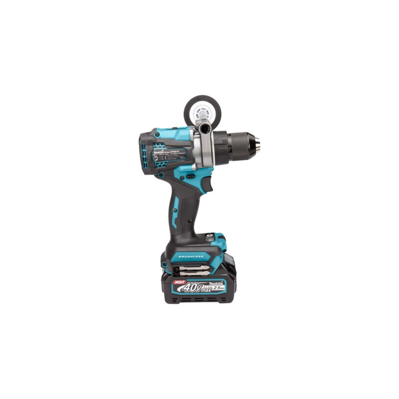 Makita Akku-Bohrschrauber DF001GD201 XGT, 40Volt(blau/schwarz, 2x Li-Ionen Akku 2,5Ah, MAKPAC)