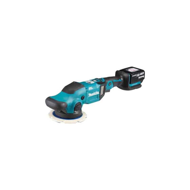Makita Akku-Exzenterpolierer DPO600TKX1, 18Volt, Poliermaschine(blau/schwarz, 2x Li-Ionen Akku 5,0Ah)