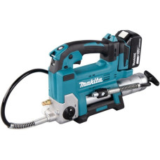 Makita Akku-Fettpresse DGP180RT, 18Volt, inkl. Zylinder A, Kartuschenpistole(blau/schwarz, Li-Ion-Akku 5,0Ah)