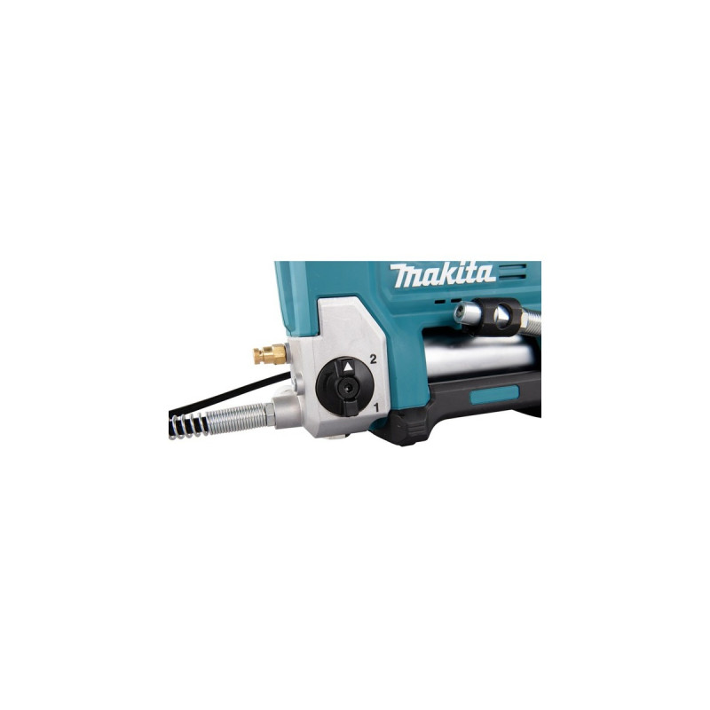 Makita Akku-Fettpresse DGP180RT, 18Volt, inkl. Zylinder A, Kartuschenpistole(blau/schwarz, Li-Ion-Akku 5,0Ah)