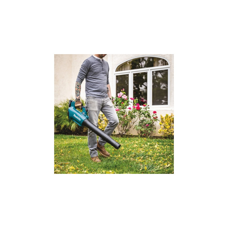 Makita Akku-Gebläse DUB184RF, 18Volt, Laubgebläse(blau/schwarz, Li-Ionen Akku 3Ah)