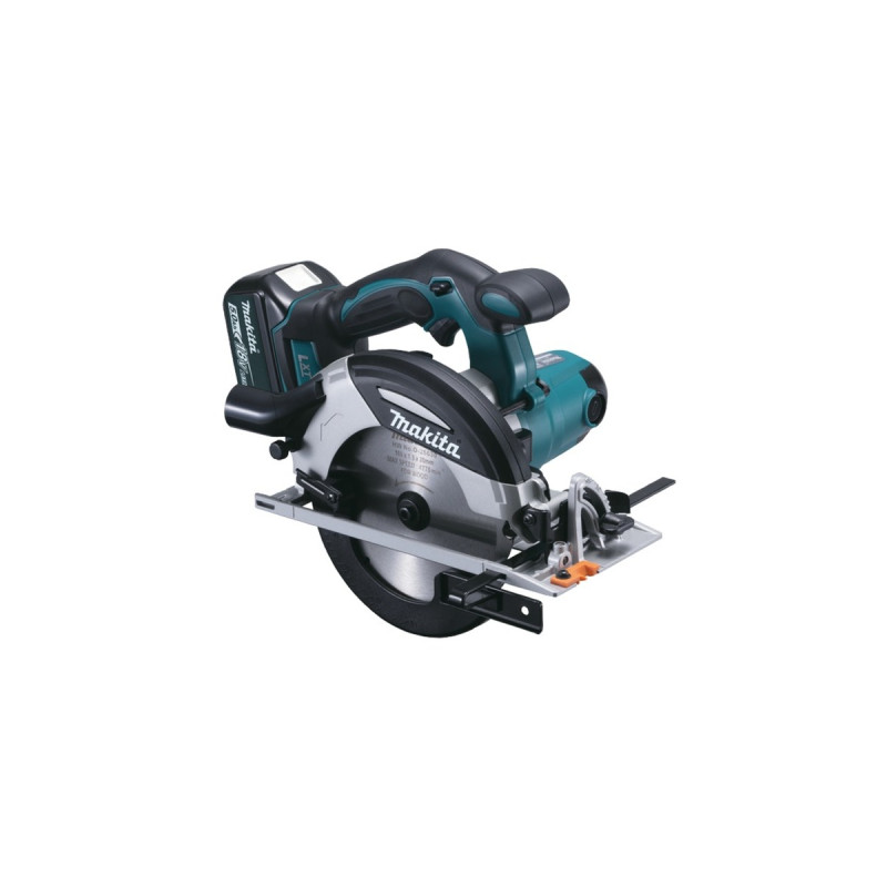 Makita Akku-Handkreissäge DHS630RTJ, 18 Volt(blau/schwarz, 2x Li-Ionen Akku 5,0Ah, MAKPAC Gr.4)