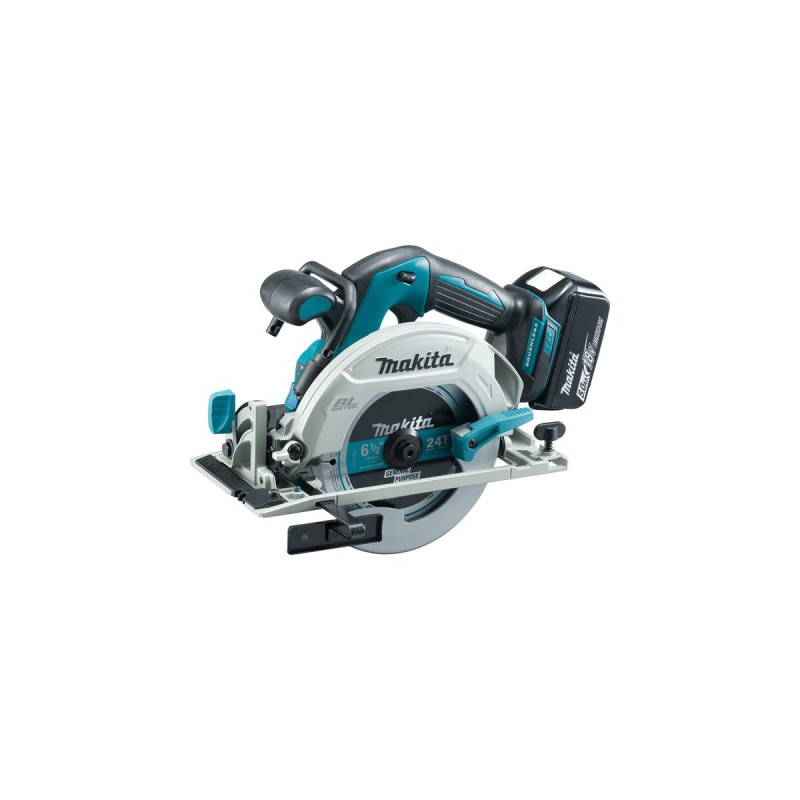 Makita Akku-Handkreissäge DHS680RTJ, 18Volt(blau/schwarz, 2x Li-Ionen-Akku 5,0 Ah, MAKPAC Gr.3)