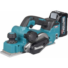 Makita Akku-Hobel KP001GM201, 40Volt, Elektrohobel(blau/schwarz, 2x Li-Ion XGT Akku 4,0Ah, MAKPAC Gr.3)