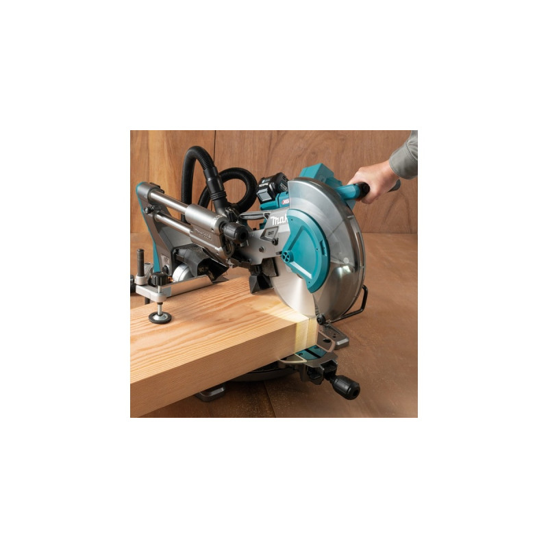 Makita Akku-Kapp-und Gehrungssäge LS004GZ01 XGT, 40Volt + Funk Adapter(blau, Bluetooth, ohne Akku und Ladegerät)