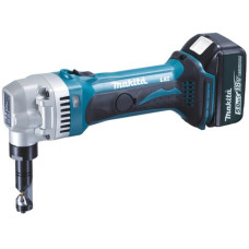 Makita Akku-Knabber DJN161RTJ, 18Volt, Blechschere(blau/schwarz, 2x Li-Ionen-Akku 5,0Ah, im MAKPAC Gr.3)