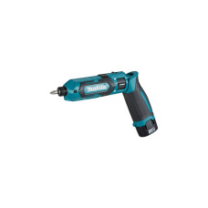 Makita Akku-Knickschlagschrauber TD022DSE 7,2Volt(blau/schwarz, 2x Li-Ionen Akku 1,5Ah)