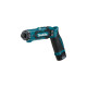 Makita Akku-Knickschrauber DF012DSE, 7,2Volt, Bohrschrauber(blau/schwarz, 2x Li-Ionen Akku 1,5Ah, Koffer)