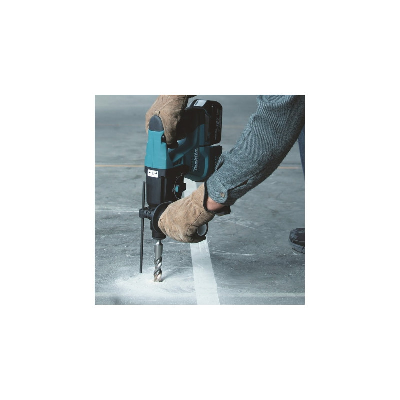 Makita Akku-Kombihammer DHR243RTJ, 18Volt, Bohrhammer(blau/schwarz, 2x Li-Ion-Akku 5,0 Ah, in MAKPAC Gr.4)