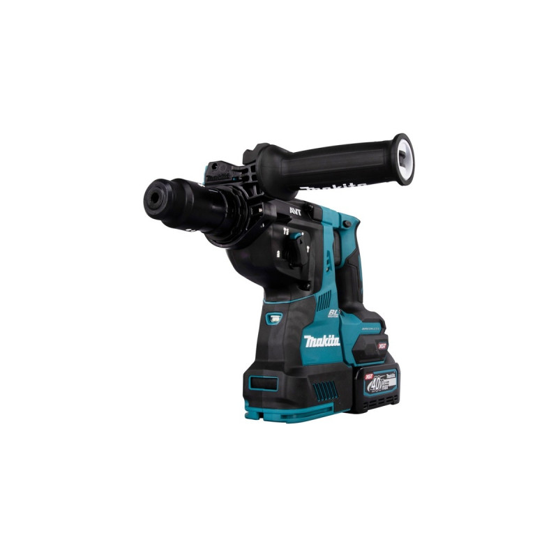 Makita Akku-Kombihammer HR004GM201 XGT, 40Volt, Bohrhammer(blau/schwarz, 2x Li-Ionen Akku 4Ah, MAKPAC)