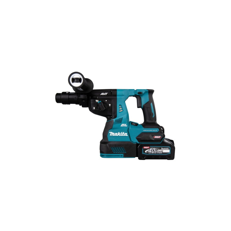 Makita Akku-Kombihammer HR004GM201 XGT, 40Volt, Bohrhammer(blau/schwarz, 2x Li-Ionen Akku 4Ah, MAKPAC)