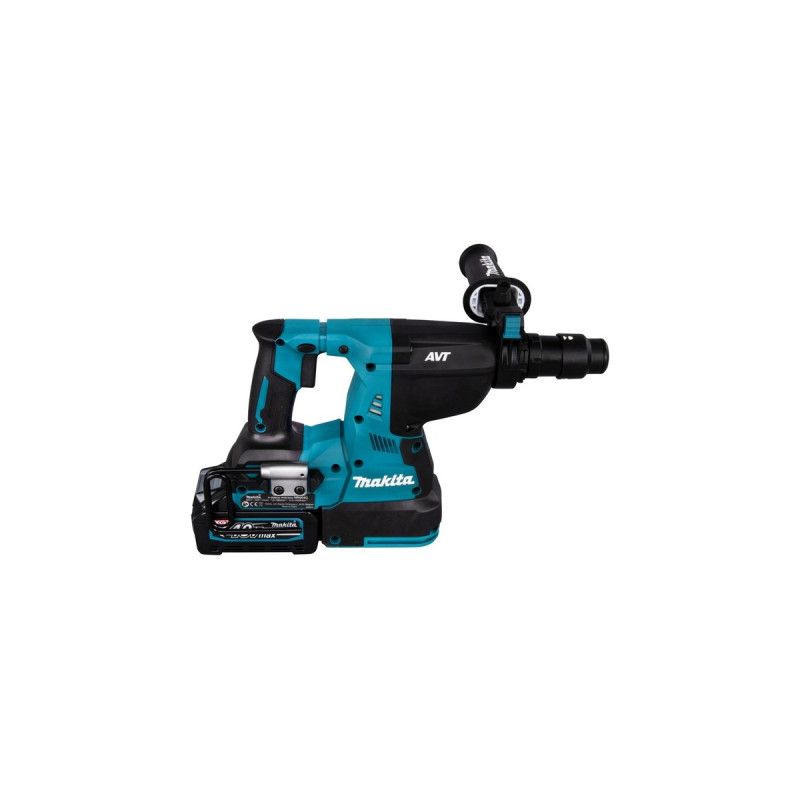 Makita Akku-Kombihammer HR004GM201 XGT, 40Volt, Bohrhammer(blau/schwarz, 2x Li-Ionen Akku 4Ah, MAKPAC)