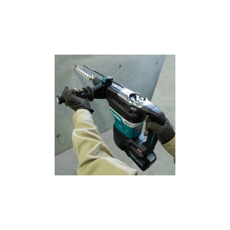 Makita Akku-Kombihammer HR005GM202 XGT, SDS-max, 40Volt, Bohrhammer(blau/schwarz, 2x Li-Ion Akku 4Ah, Koffer)