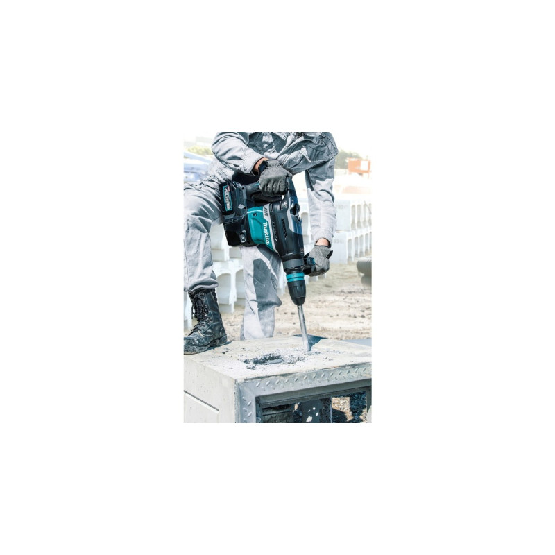 Makita Akku-Kombihammer HR005GM202 XGT, SDS-max, 40Volt, Bohrhammer(blau/schwarz, 2x Li-Ion Akku 4Ah, Koffer)