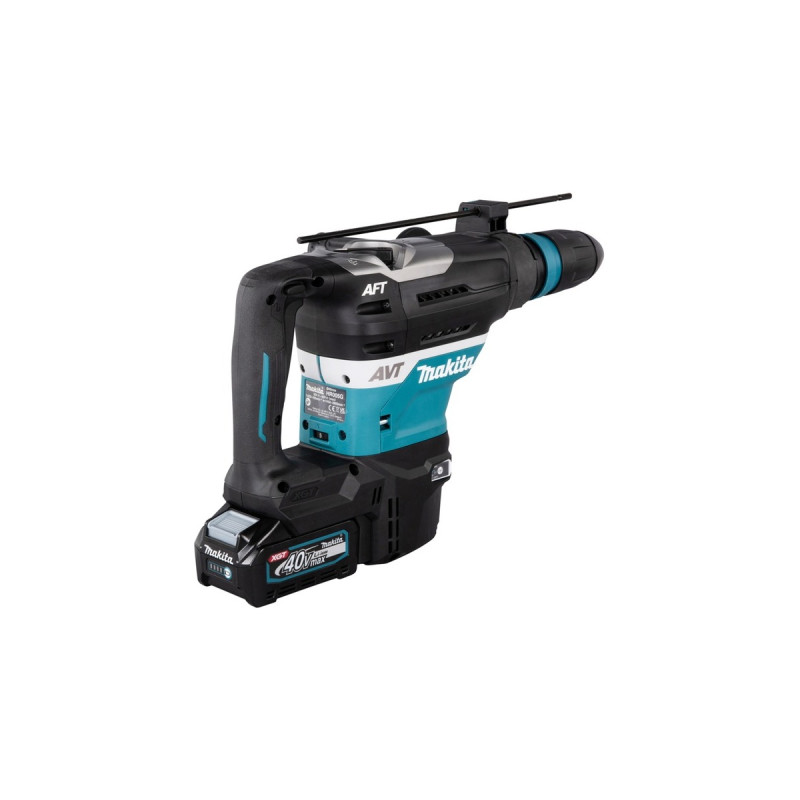 Makita Akku-Kombihammer HR005GM202 XGT, SDS-max, 40Volt, Bohrhammer(blau/schwarz, 2x Li-Ion Akku 4Ah, Koffer)