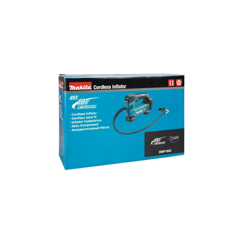 Makita Akku-Kompressor DMP180Z, 18Volt, Luftpumpe(blau/schwarz, ohne Akku und Ladegerät)