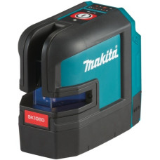 Makita Akku-Kreuzlinienlaser SK106DZ, 12Volt(schwarz/blau, rote Laserlinien, ohne Akku und Ladegerät)
