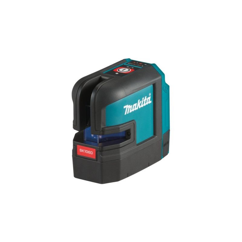 Makita Akku-Kreuzlinienlaser SK106DZ, 12Volt(schwarz/blau, rote Laserlinien, ohne Akku und Ladegerät)