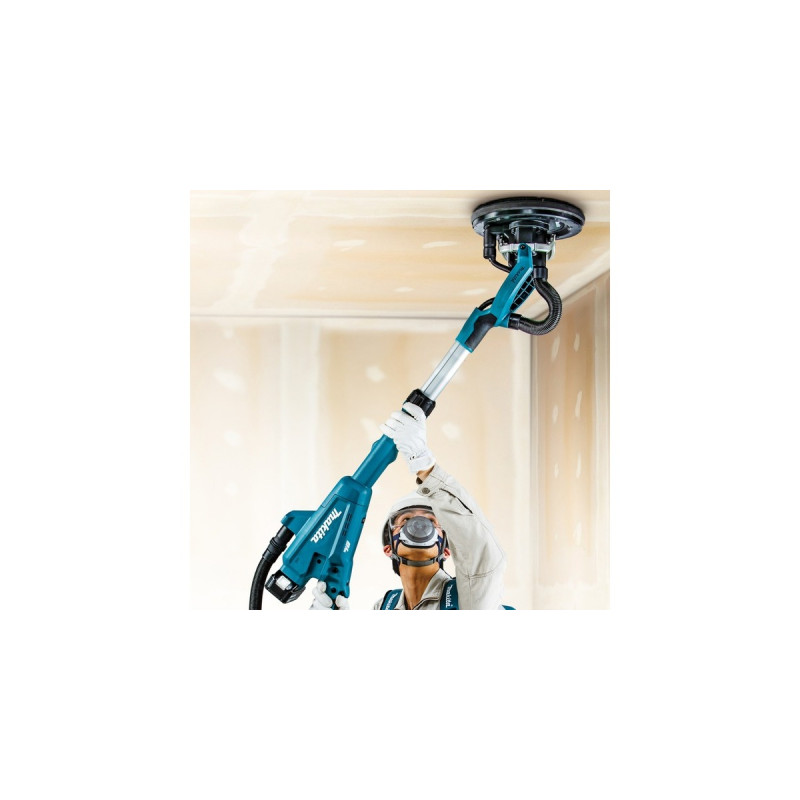 Makita Akku-Langhalsschleifer DSL801ZU, 18Volt, Wandschleifer(blau/schwarz, Bluetooth, ohne Akku und Ladegerät, inkl. WUT01)